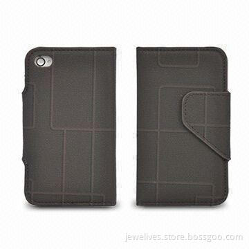 Durable Leather Case for iPhones 4, Various Colors and Designs are Available